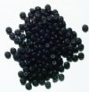 200 2x4mm Matte Black Rondelle Beads